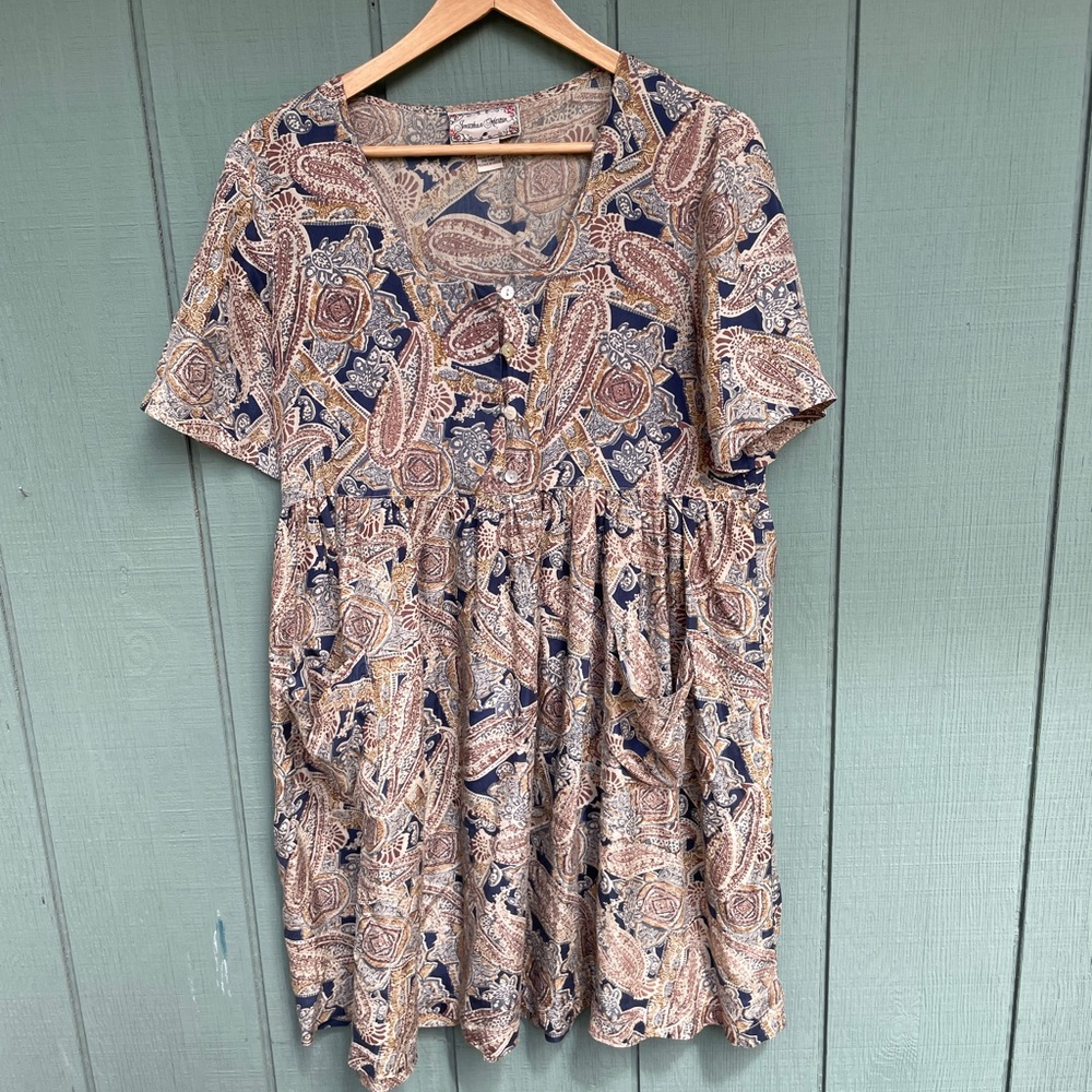 Vintage Jonathon Martin Silk Mini Dress - Size 11/12